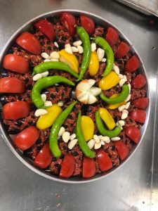 Colourful pepper platter